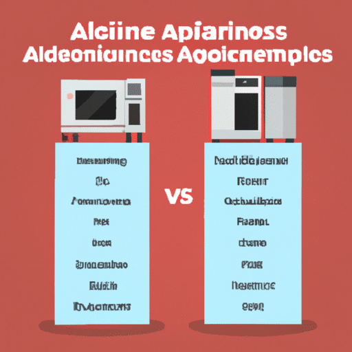 An infographic comparing the pros and cons of different appliance service providers