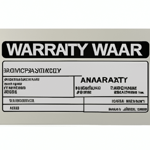 An image of an appliance warranty card