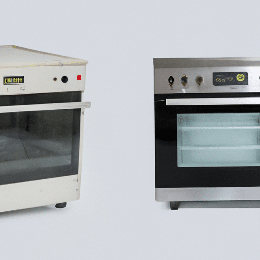 Before and after photos of an appliance that has undergone repair